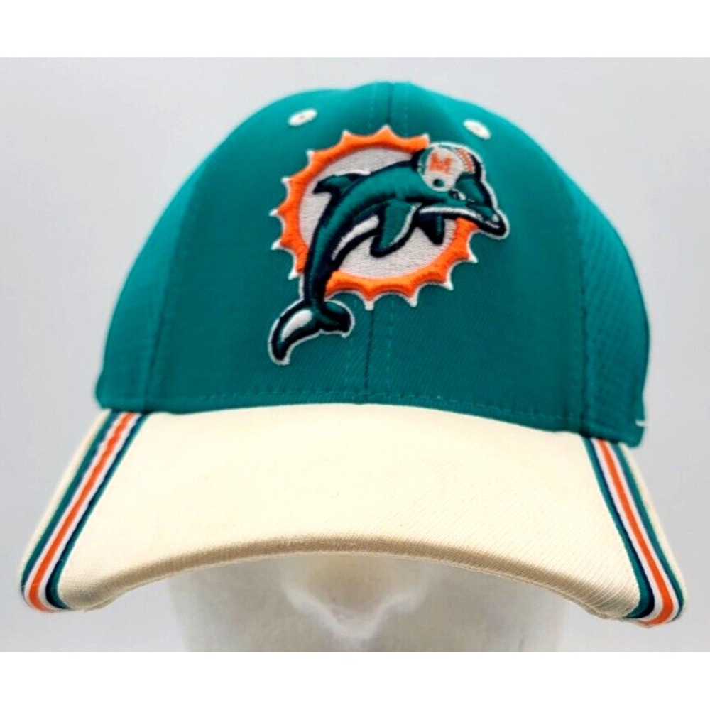 MIAMI DOLPHINS CAP HAT STRAPBACK NFL EQUIPMENT REEBOK OLD LOGO‎ VTG